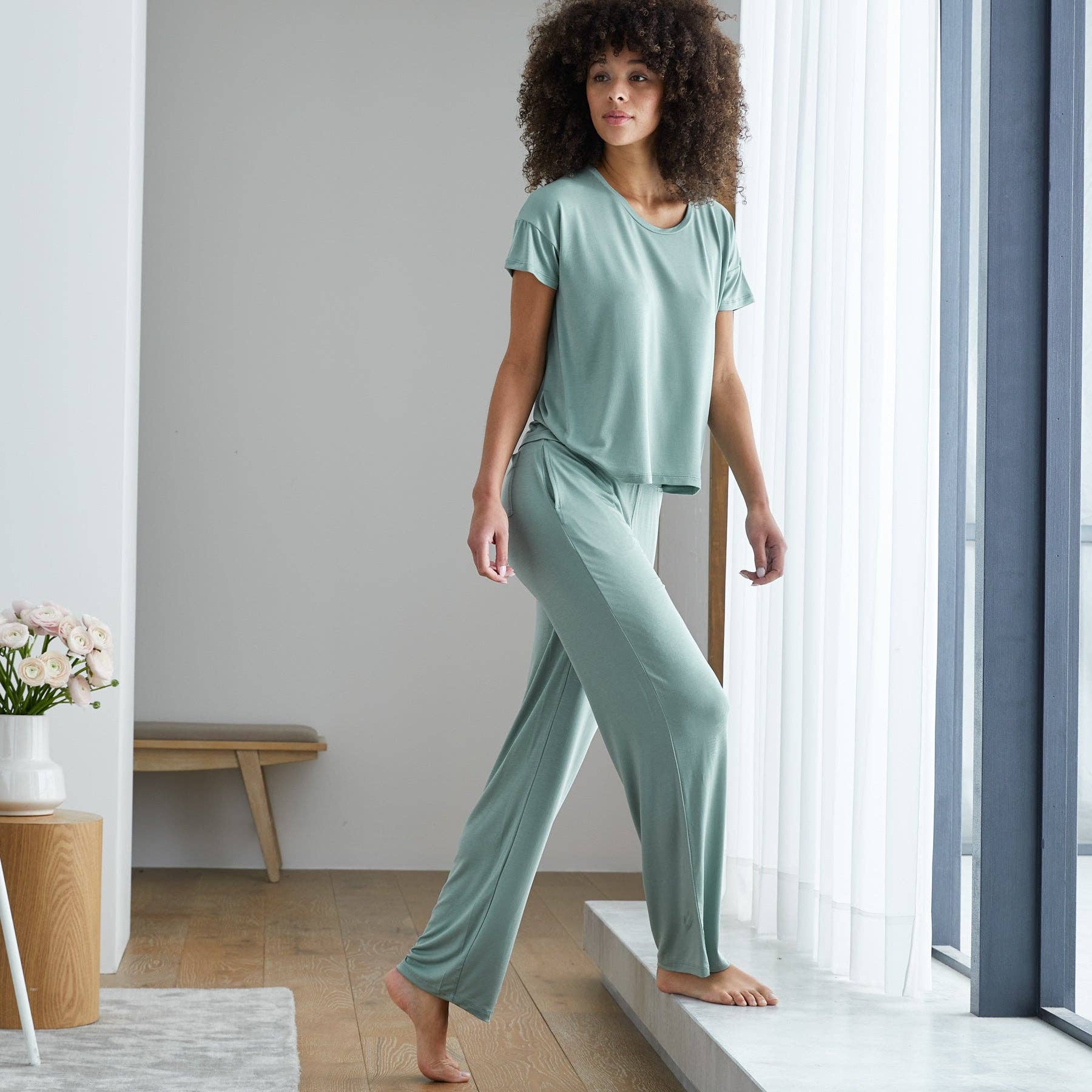 SIJO - Wholesale Lounge Top - Women's - SoftStretch Short Sleeve Tee5