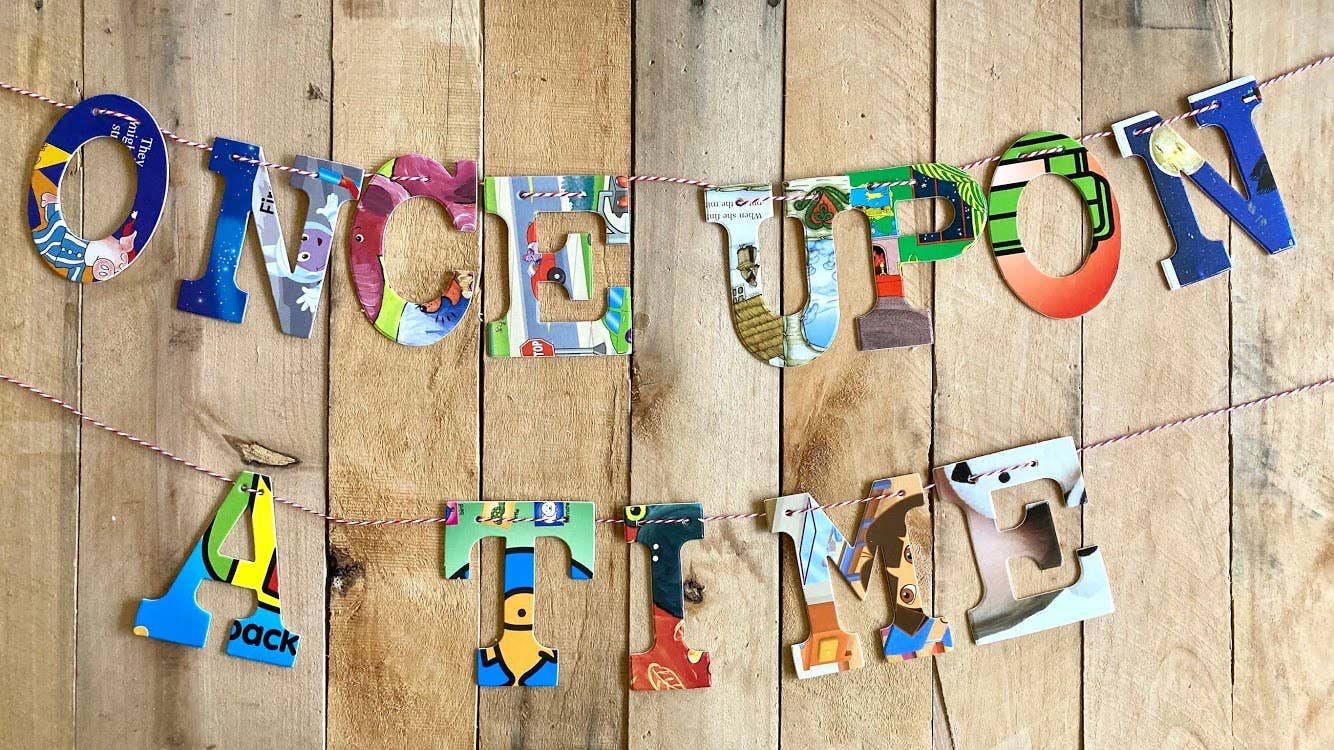 Attic Journals - Vente Fanion/guirlande - Guirlandes de mots - IL ÉTAIT UNE FOIS3