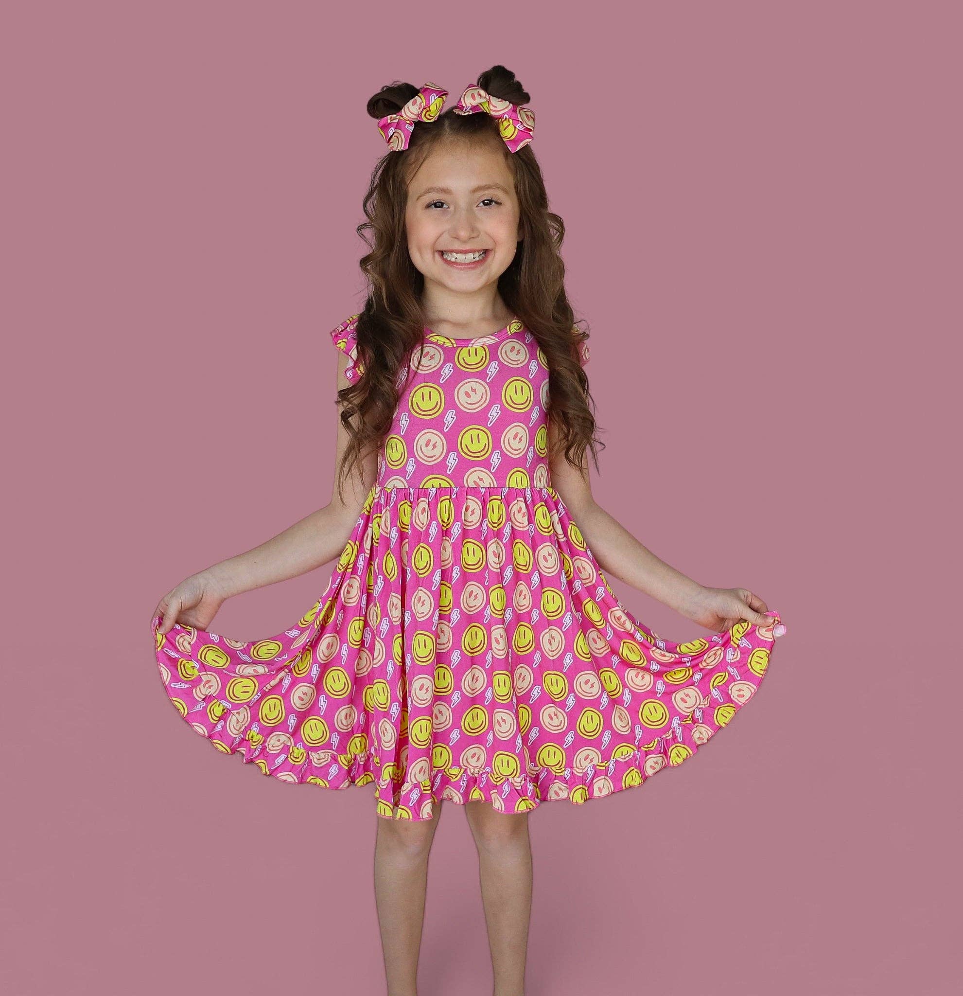 Dream Big Little Co. - Wholesale Dress - Kids - RADIANT SMILES DREAM RUFFLE DRESS11