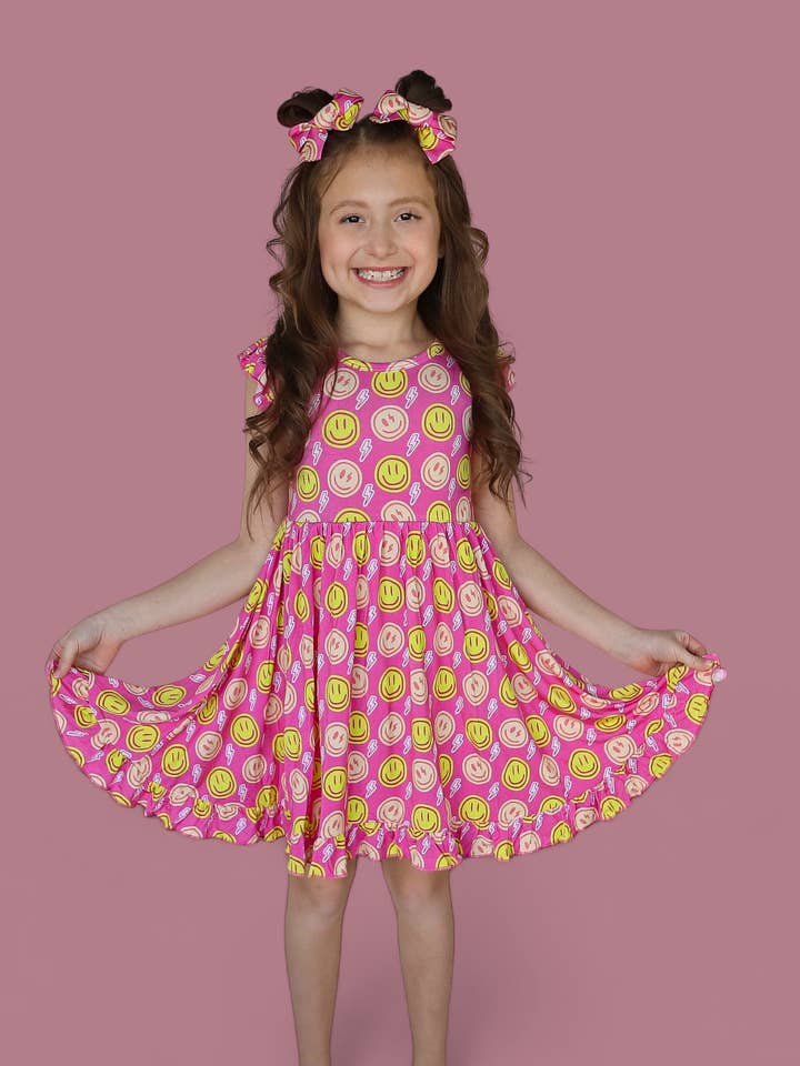 Dream Big Little Co. - Wholesale Dress - Kids - RADIANT SMILES DREAM RUFFLE DRESS11