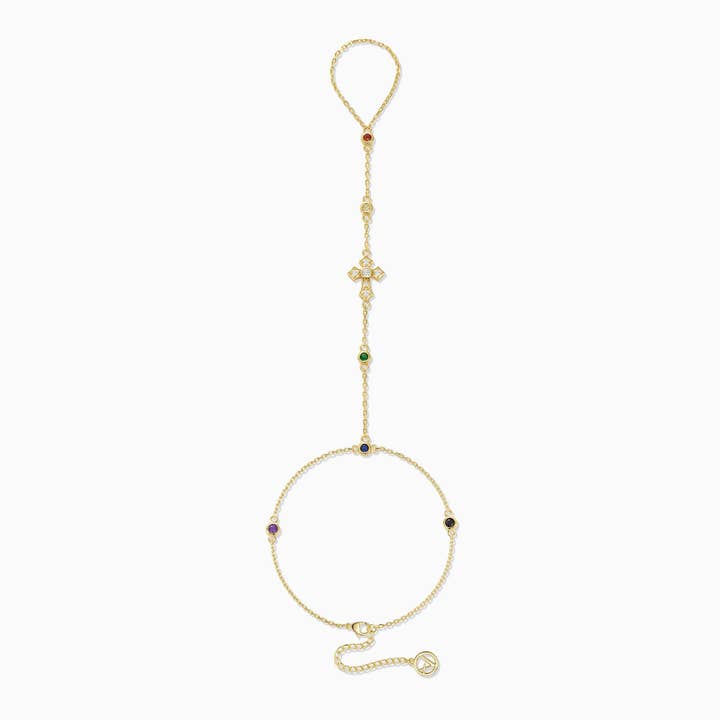 Radiance Cross Hand Chain for wholesale by Vanimy Jewelry