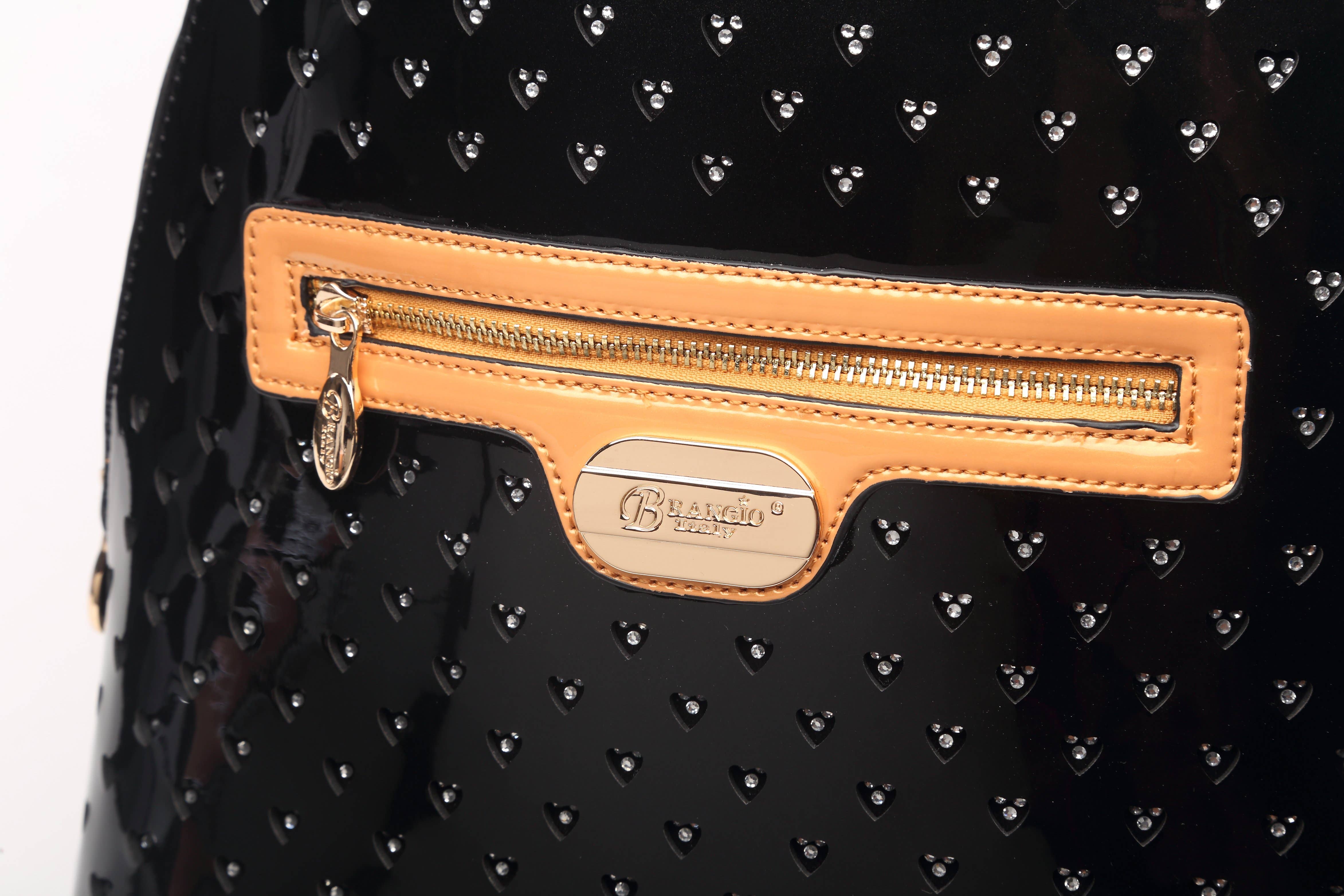 Brangio (Italy) Company Inc. - Wholesale Rugzak - Dames - Brangio Italië Paarse Rugzak van Lakleer3