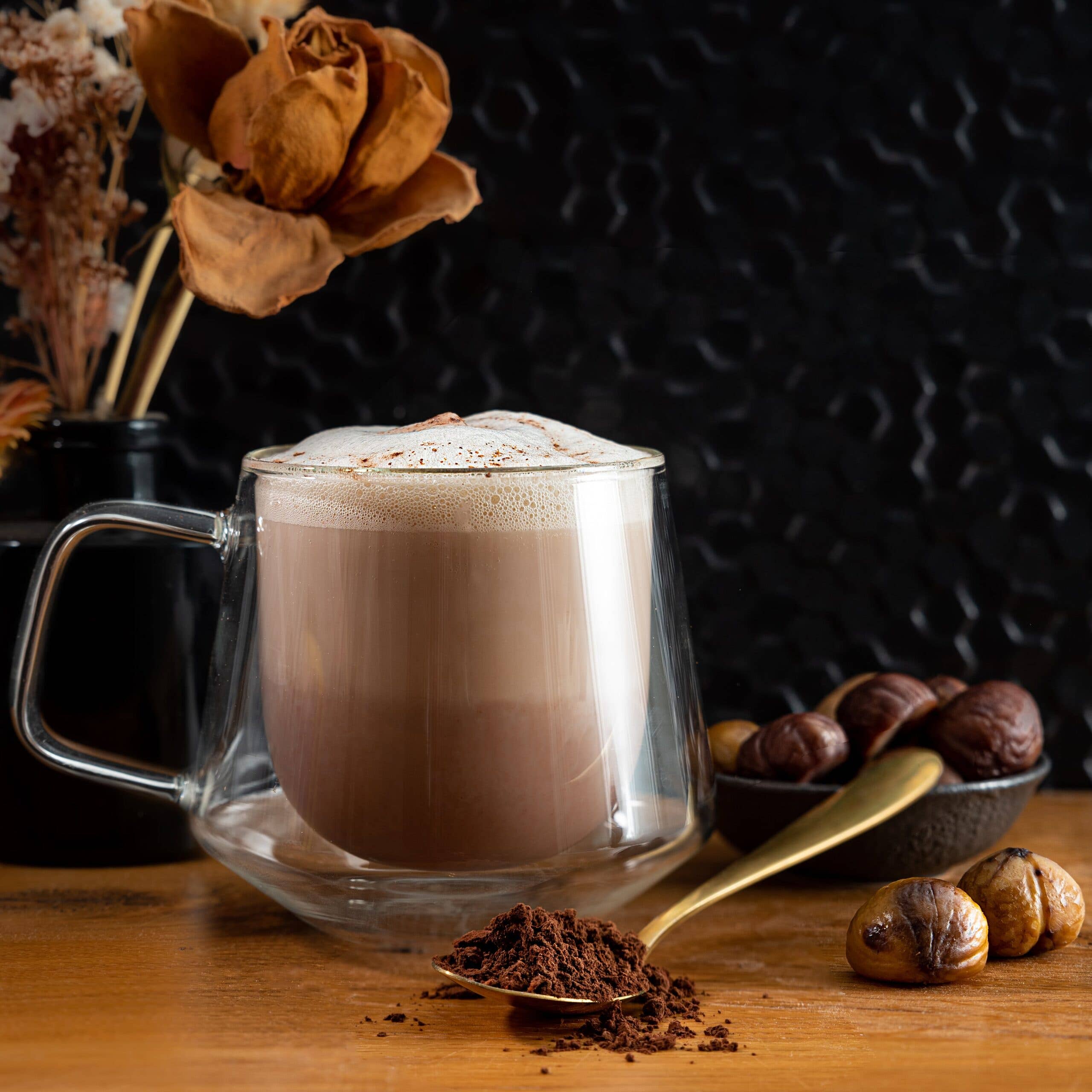 Moss & Stone – wholesale Kaffe-/Tékopp – Set med 4 dubbla väggar glas kopp klar mugg, dubbla väggar kaffemuggar 7,5 oz, glas te muggar, isolerad kaffemugg med handtag3