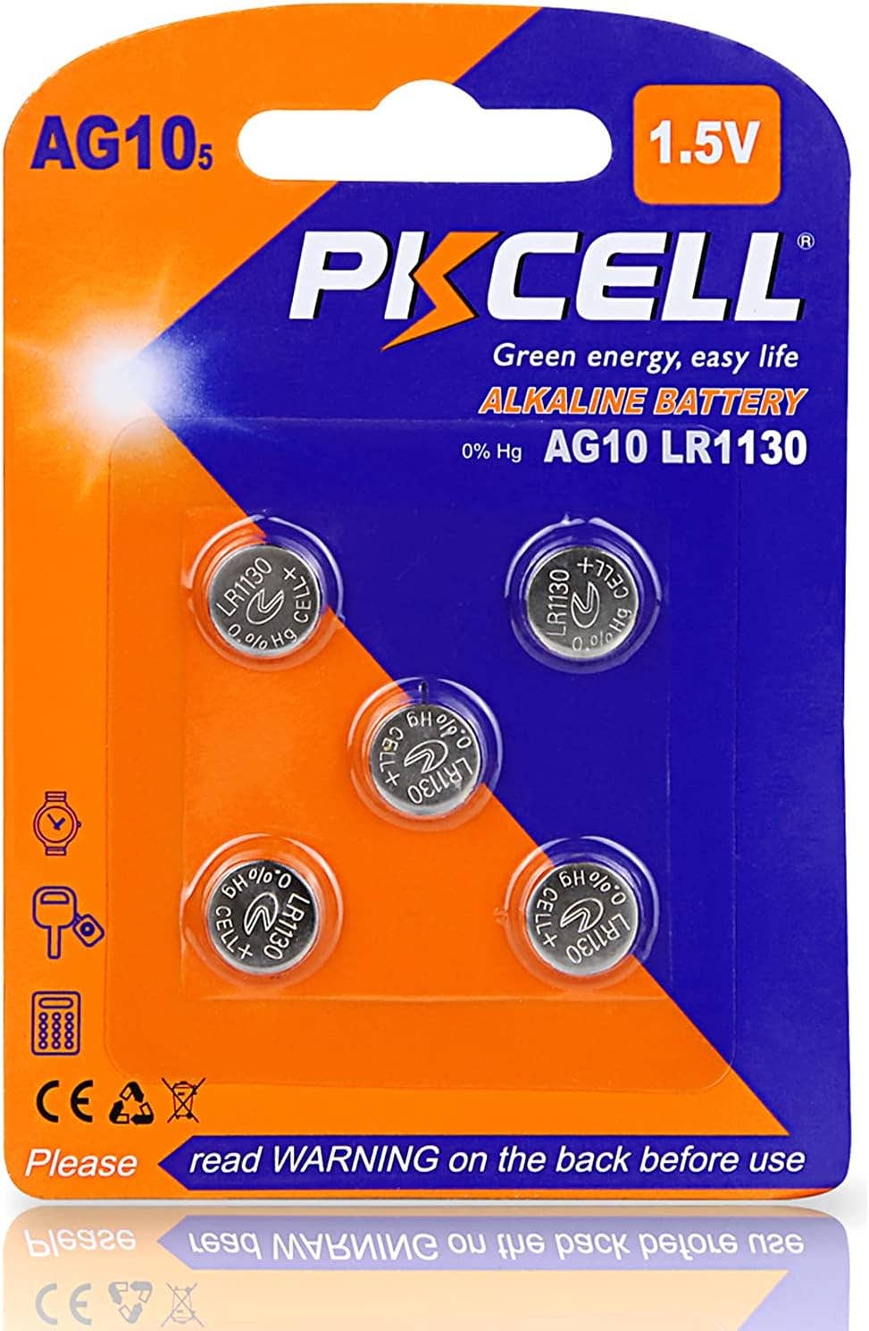 Innovarix – Großhandel Mobiles Ladegerät – PK Cell AG10 LR1130 Knopfzellen 1,50 Volt 5 Stk.1