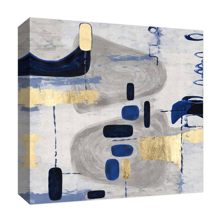 Golden Touches Vi Décoration murale sur toile 22 x 22 po pour la vente par PTM Images