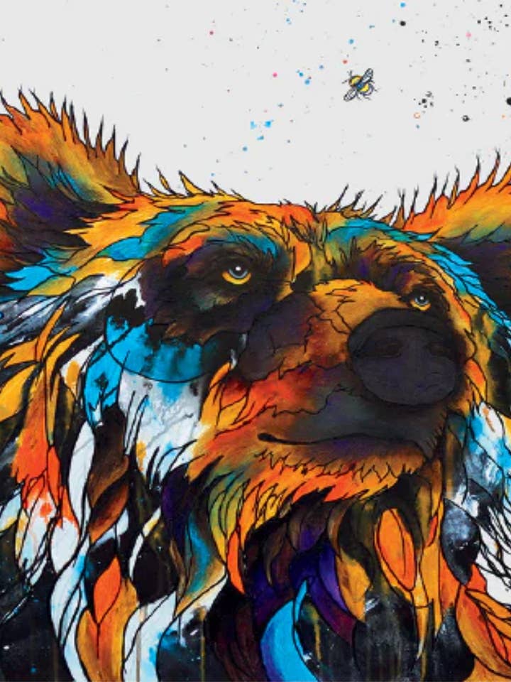 Gentle Giant by Artist Micqaela Jones Art Print for wholesale by Indigenous Puzzles and Art