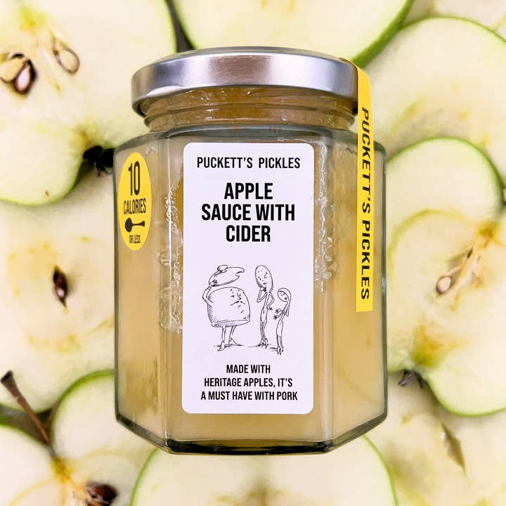 Apfelsauce mit Apfelwein — Hergestellt aus Äpfeln britischer Herkunft I für den Großhandel von Puckett's Pickles Ltd