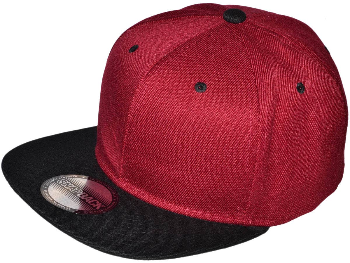 Buck Wholesale - Vente Casquette à visière plate – unisexe - Casquettes snapback unies à visière plate style vintage9