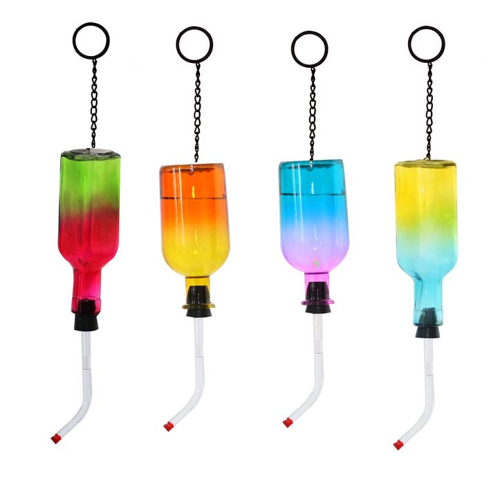 Alpine Corporation - Wholesale Bird Feeder - Alpine Corporation Ombre Glass Hummingbird Feeder