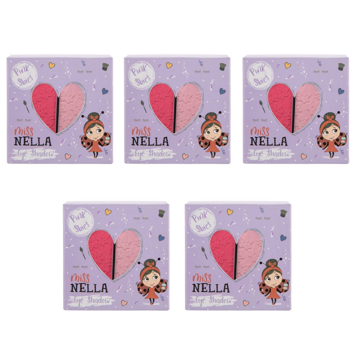 Miss Nella US - Wholesale Kids Makeup - Kids - Eyeshadow Duo Pink Skies Hypoallergenic Makeup For Kids0