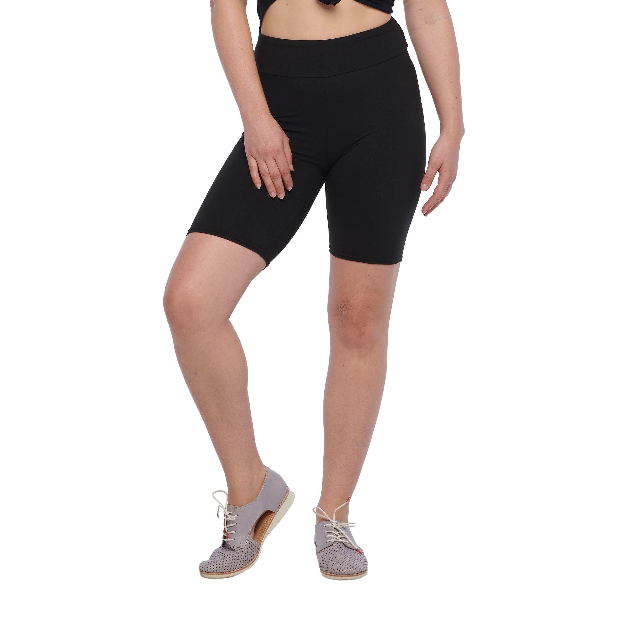Natopia - Wholesale Athletic Shorts - Women's - Black Deluxe Shorts1