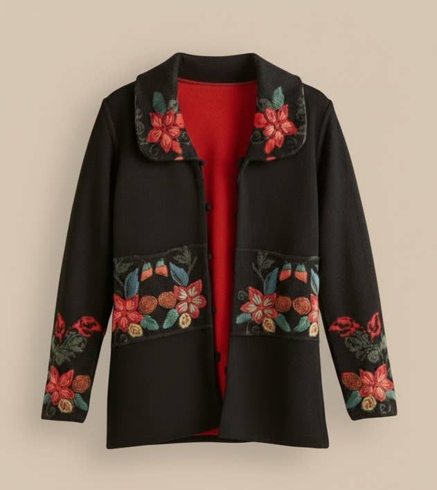 PERUVIAN PERFECTION - Vente Cardigan – femme - PULL/VESTE RÉVERSIBLE SW-6611