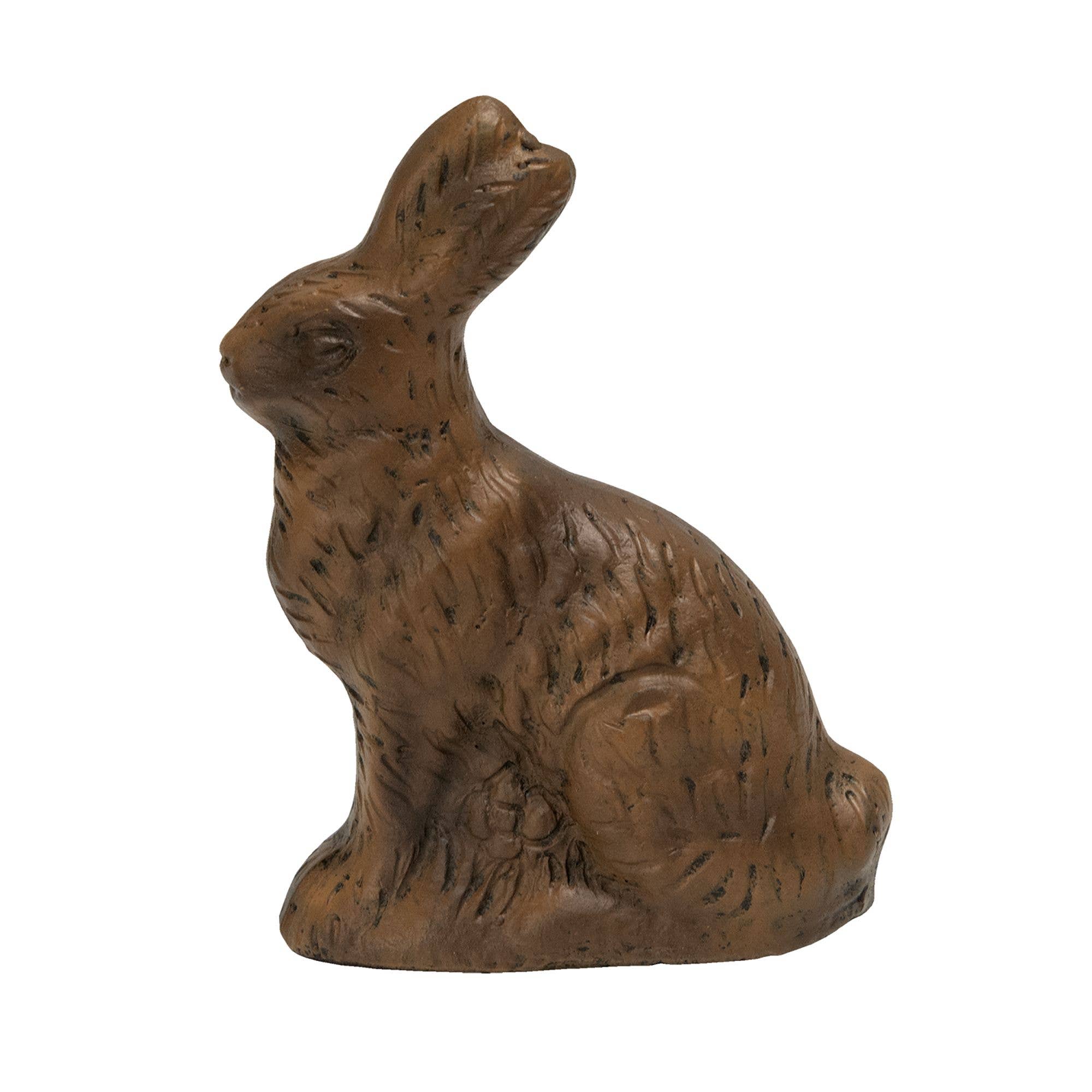 The Hearthside Collection - Vendita all'ingrosso Statuette decorative - Figura di Coniglio di Resina effetto Cioccolato, 9 cm