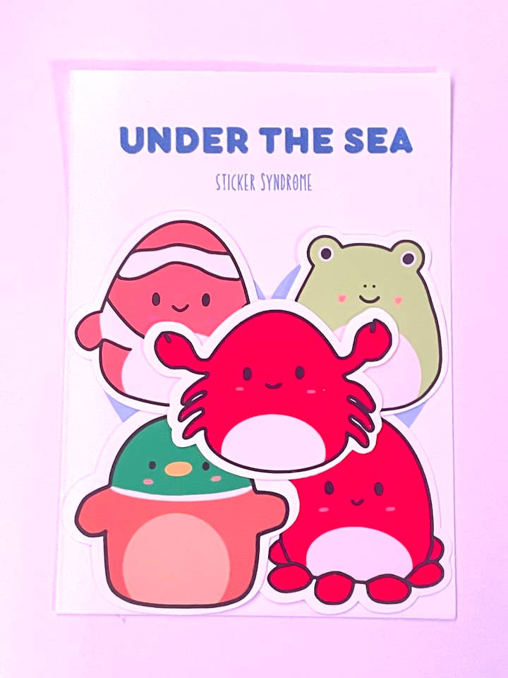 Squishmallow klistermärke Pack ”Under havet” för wholesale av Sticker Syndrome