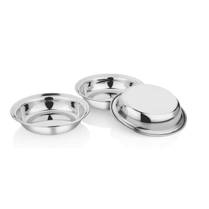 Ronde schalen van roestvrij staal - meerdere maten voor wholesale door Fibre & Shoot