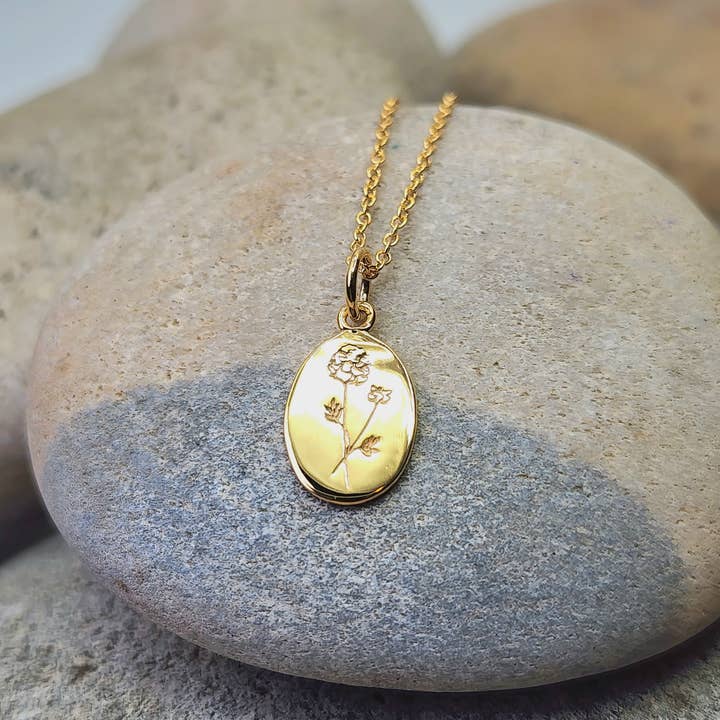 Heart and Lotus Sterling Silver Jewelry - Vente Colliers à pendentif - Collier Fleur de Naissance de Février en Violet + Argent Sterling6