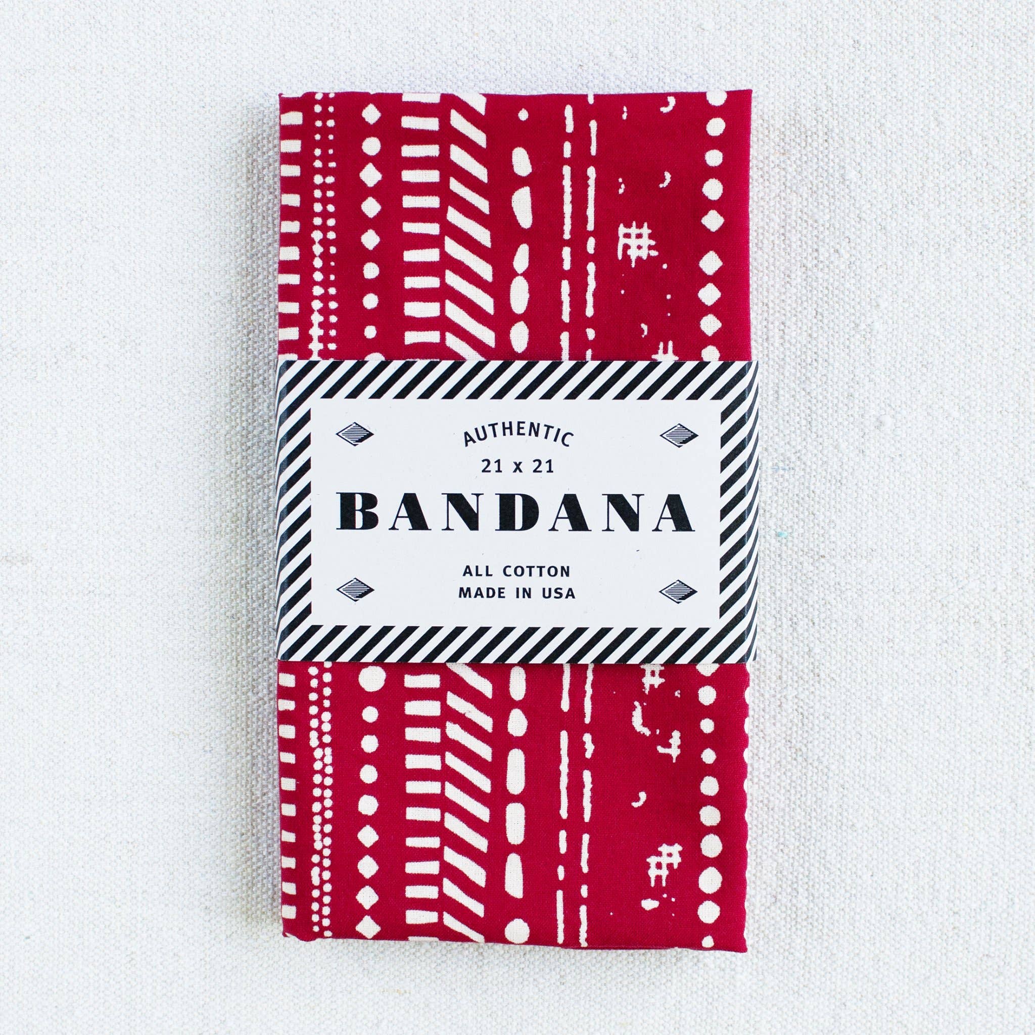 Abracadana - Wholesale Bandana - Unisex - Red Dot Dash Bandana3