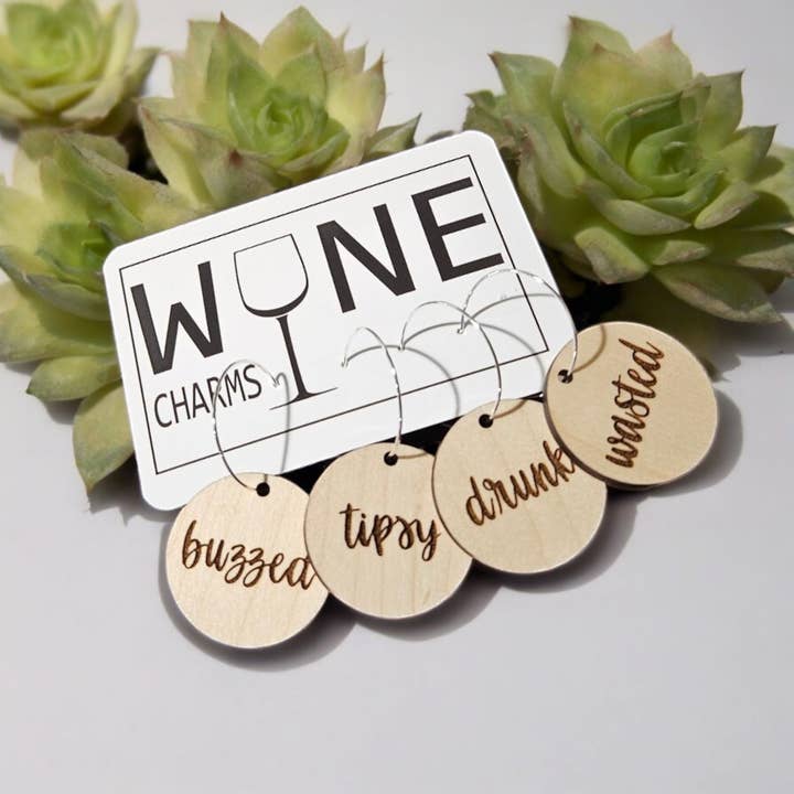 Lou Golden Designs - Wholesale Wine Charm - Buzzed Wine Charms5