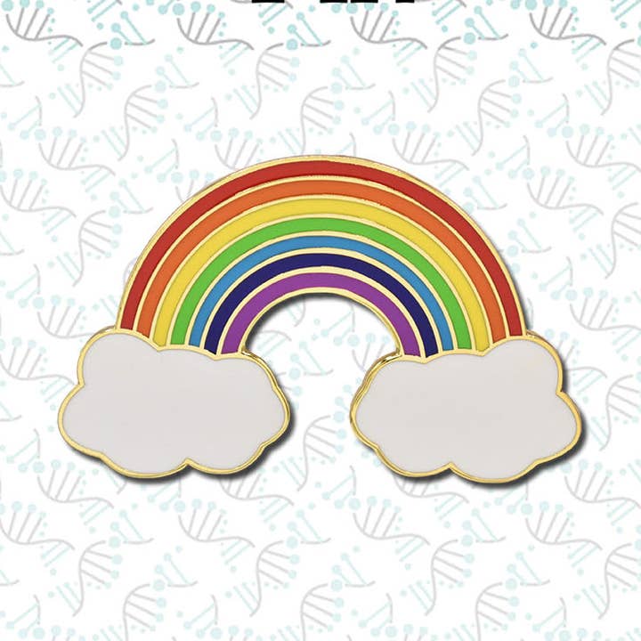 Regnbåge med moln hård emalj Pin för wholesale av Clayton Jewelry Labs