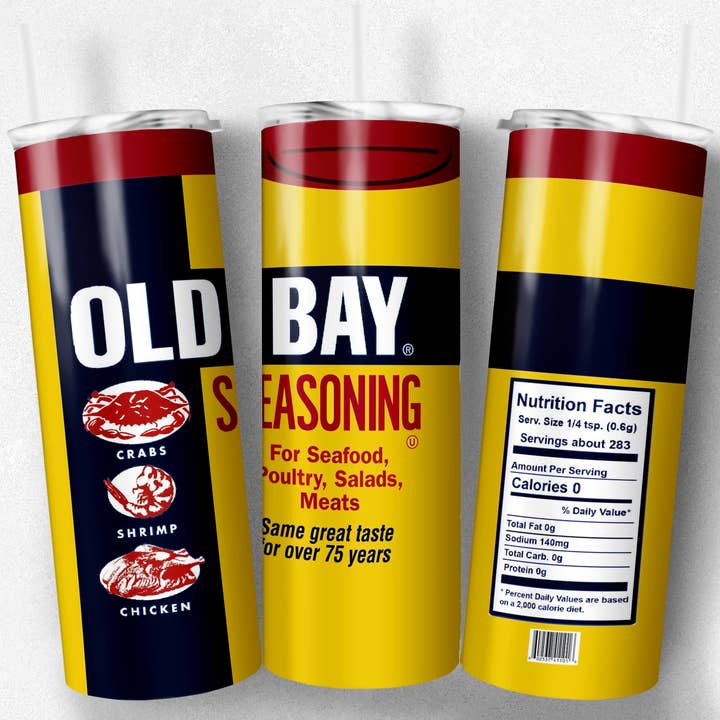 Old Bay Seasoning tumbler for wholesale by Countryside Savage