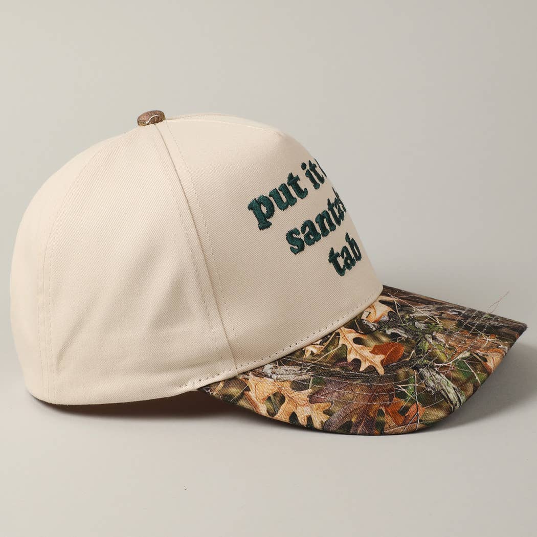 Fashion City - Wholesale Trucker Hat - Unisex - Put It On Santa's Tab Embroidery Two-Tone Hat14