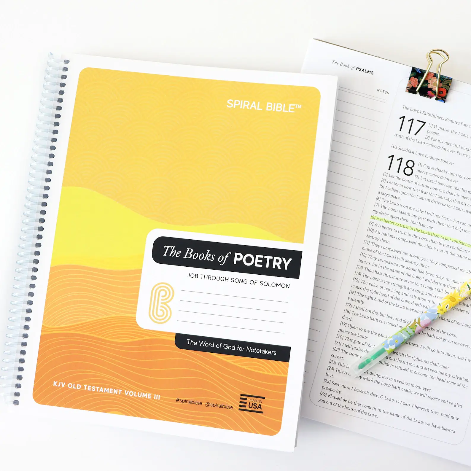 Spiral Bible - Wholesale Poetry & Drama - Spiral Bible™ - KJV - Job - Song of Solomon2