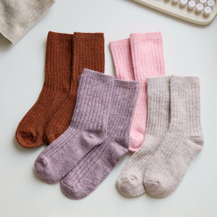 Damen Klassische Woll-Crew-Socken – Gemütlich Warme Winterpassform für den Großhandel von Happy Knits