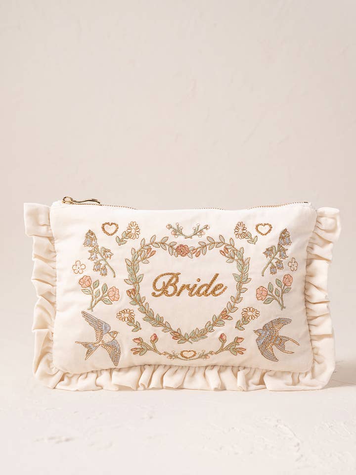 Earth Goddess Bride Frill Pouch for wholesale by Elizabeth Scarlett Ltd