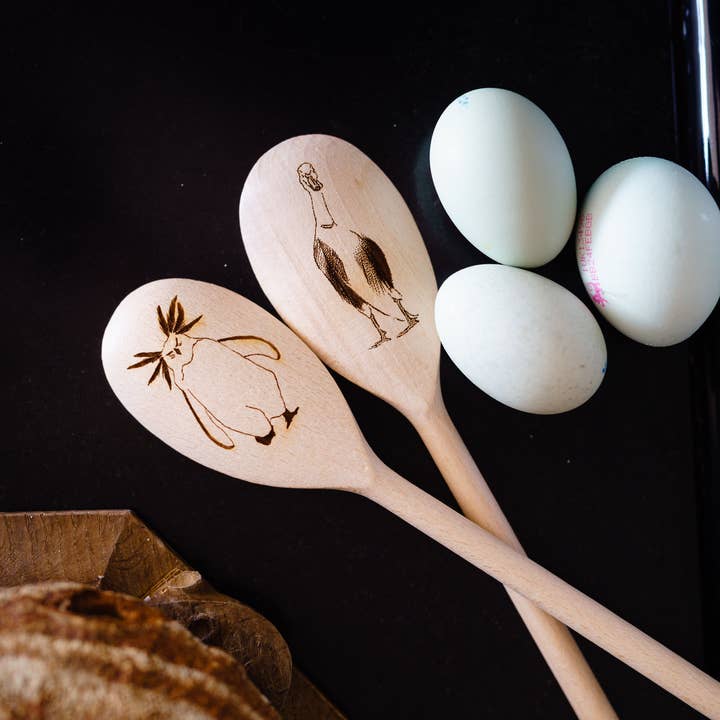 Colher de madeira por atacado de Cluck Cluck!