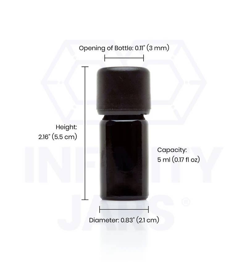 Infinity Jars - Wholesale Travel container - 5 ml Easy Pour Screw top Bottle2