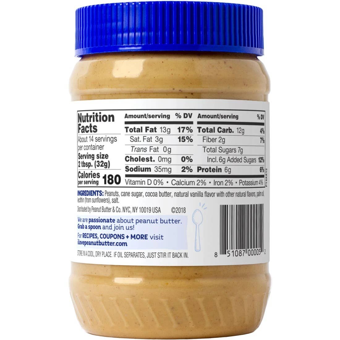 Peanut Butter & Co. - Wholesale Nut Butter - 16 oz Peanut Butter & Co. White Chocolatey Wonderful1