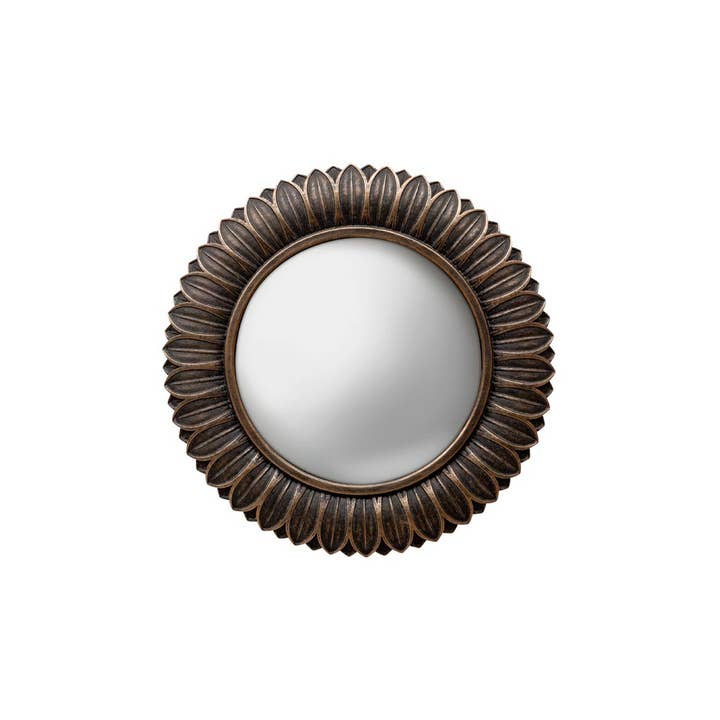 Chehoma USA - Wholesale Wall Mirror - Convex mirror bronze leaves1