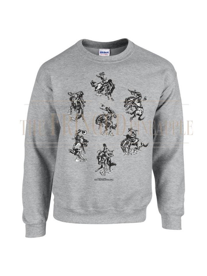 The Fringed Pineapple - Wholesale Sweatshirt - Unisex - Rowdy Rodeo Sweatshirt2