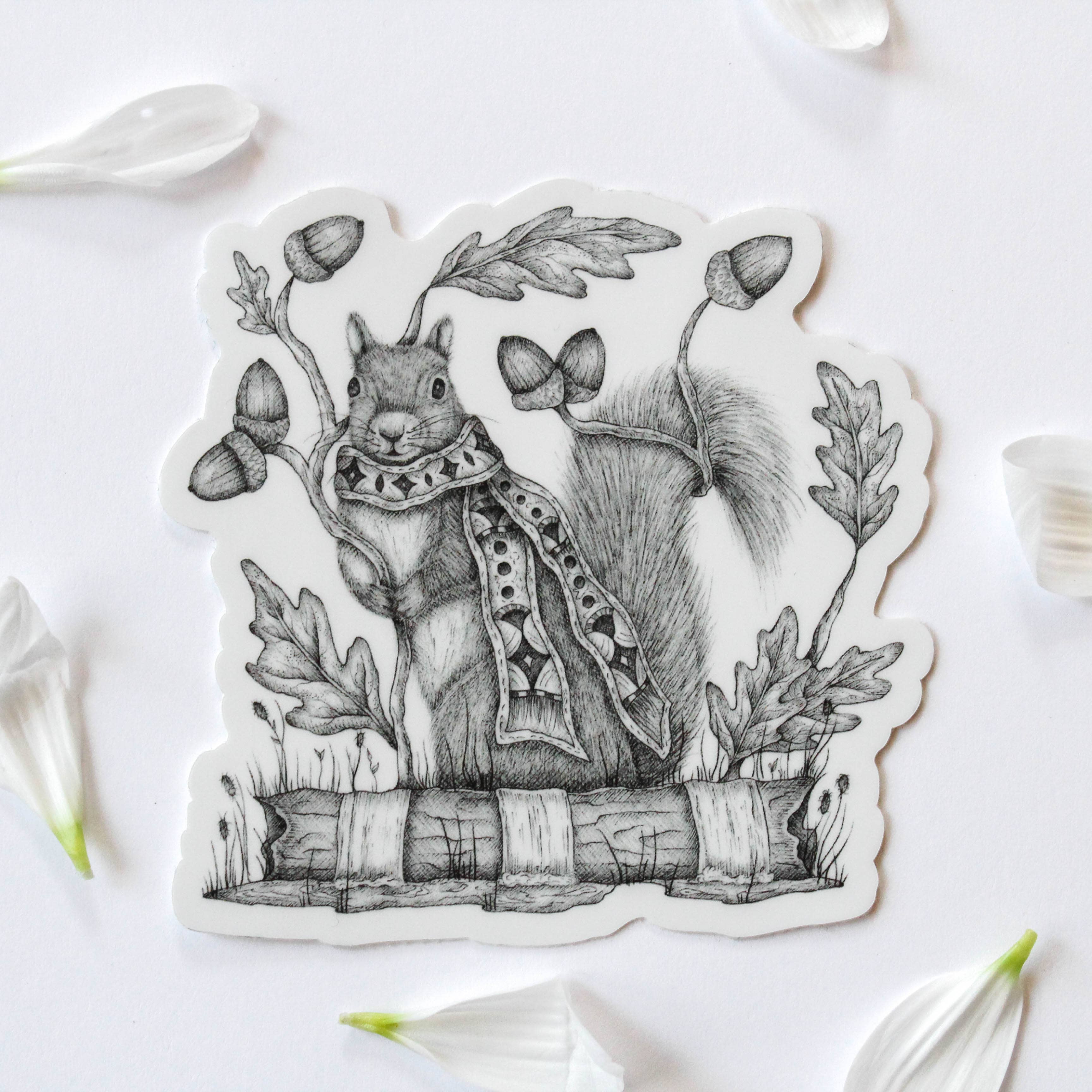 Mackenzie Myrick Studio - Wholesale Sticker - Acorn Forager | Vinyl Sticker1