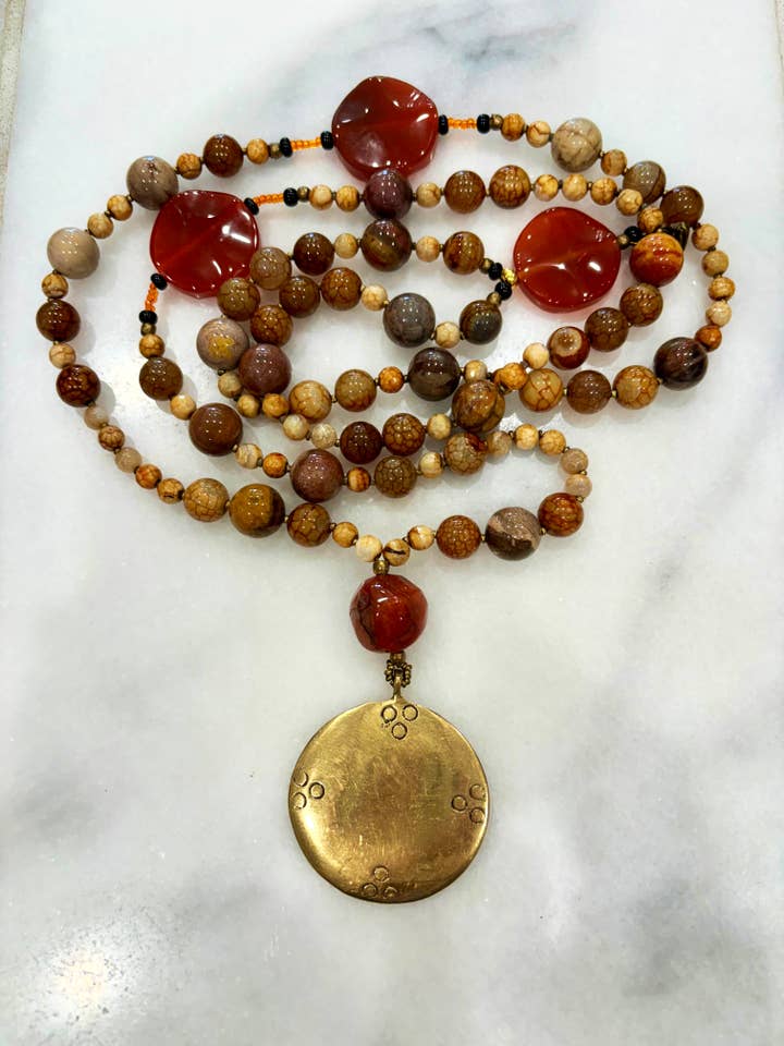 Healing Lace (Gemstone Necklace) for wholesale by Meditate With Mala, LLC