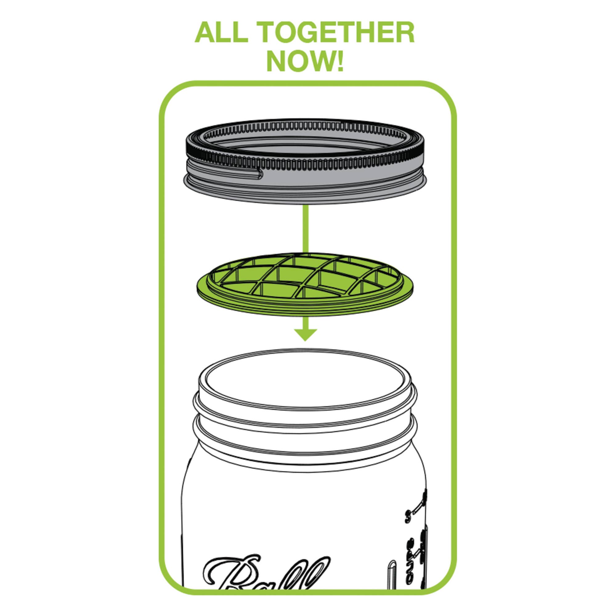 Fox Run Brands - Wholesale Vase - Jarware Flower Grid for Wide Mouth Mason Jar6