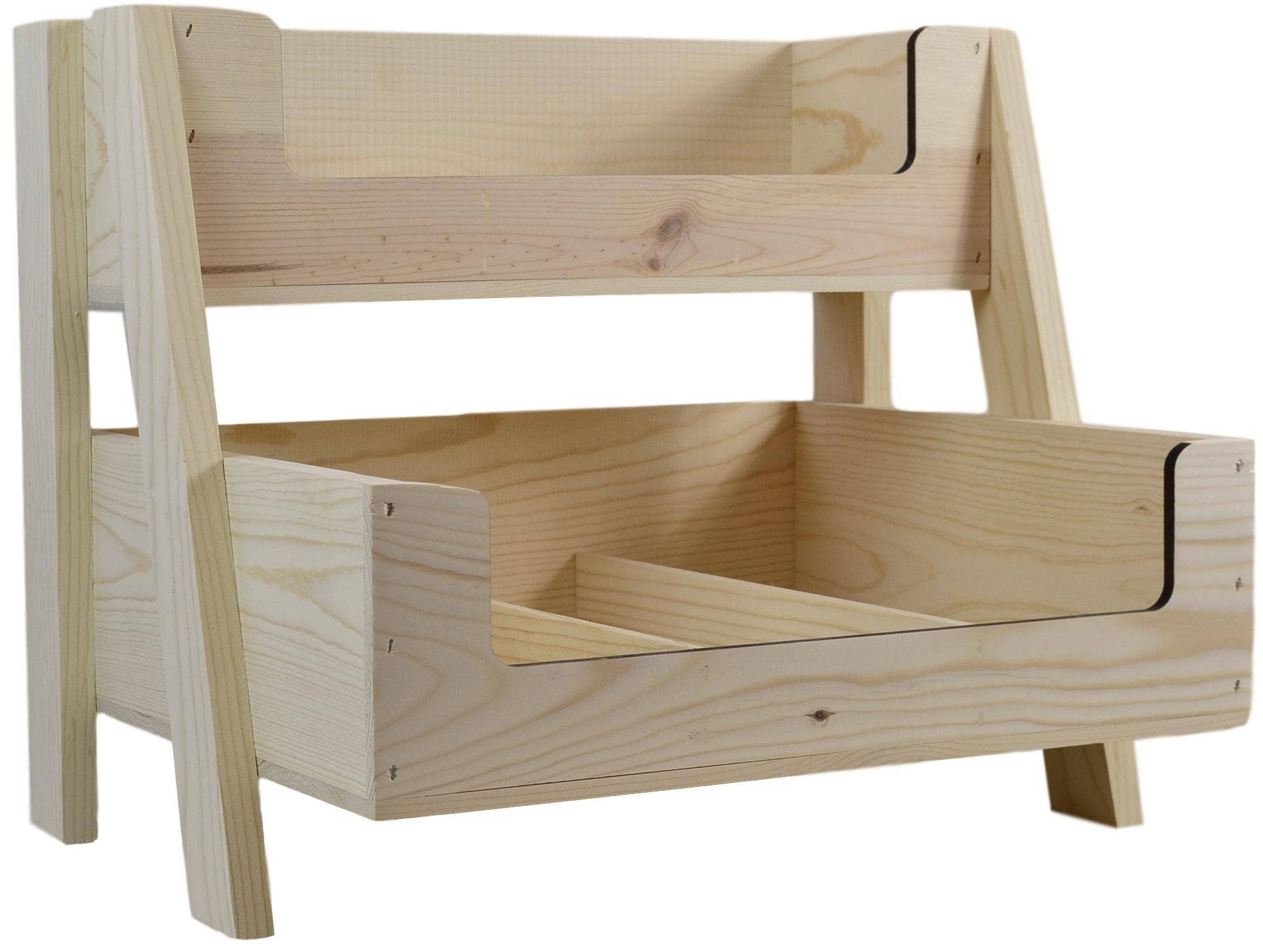 Poole & Sons Inc. - Wholesale Retailer Display Stand/Case - Wooden 2-Tier Counter Display (One)1