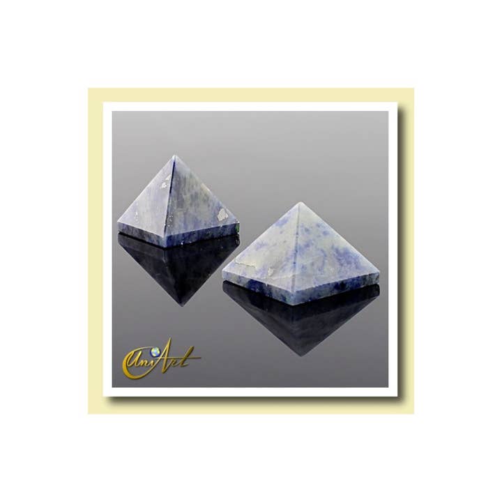UniArt - Wholesale Spiritual Stone/Crystal - 1.5 Cm Pyramid of Minerals1