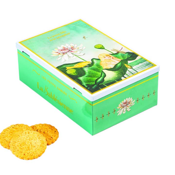 Mürbeteigkekse „Das Mädchen und die Seerose“ Muttertag für den Großhandel von LA SABLESIENNE