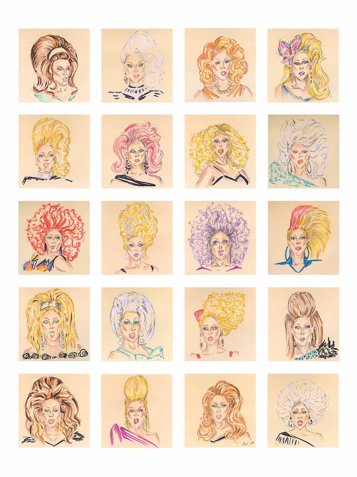 Dragrace//Rue Paul x 20 PRENT (12 x 16) voor wholesale door Paper 8