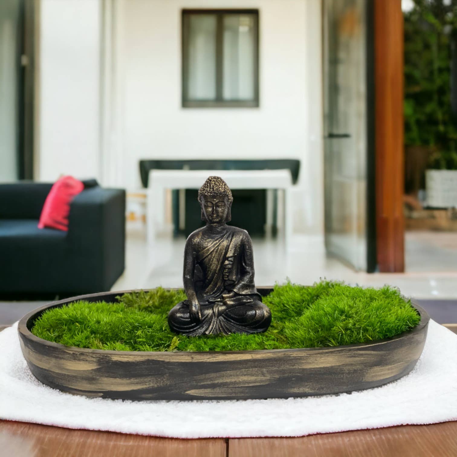 Planters Made in the USA - Wholesale Decorative Tabletop Object - Moss Table Centerpiece Decor Preserved Plant, Forever Green13