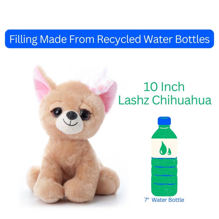 The Petting Zoo - Wholesale Stuffed/Plush Toy - Kids & Baby - 10" (24cm) Lash'z Chihuahua Puppy Dog3