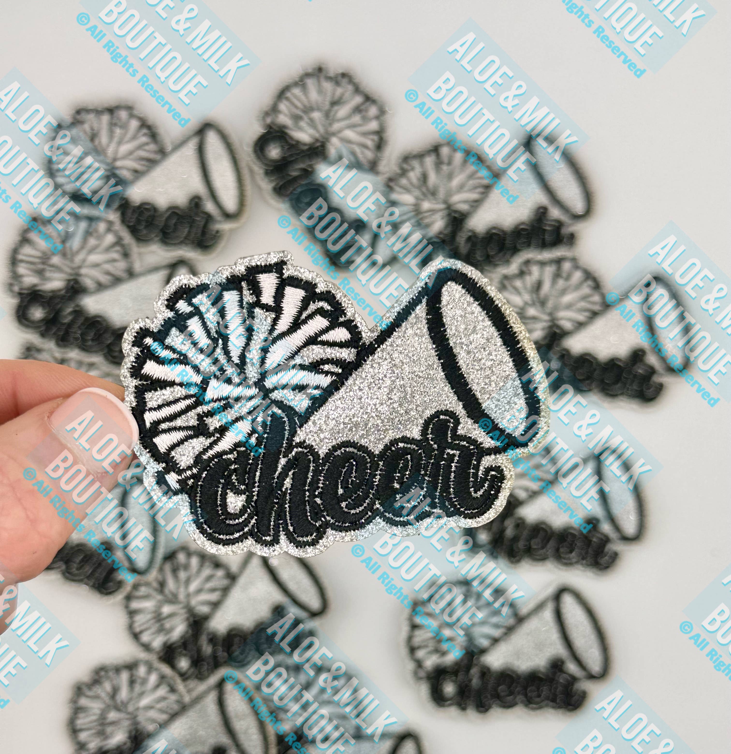 Aloe and Milk Boutique - Wholesale Patch - Cheer glitter patch, cheer game day patch, cheer competition8