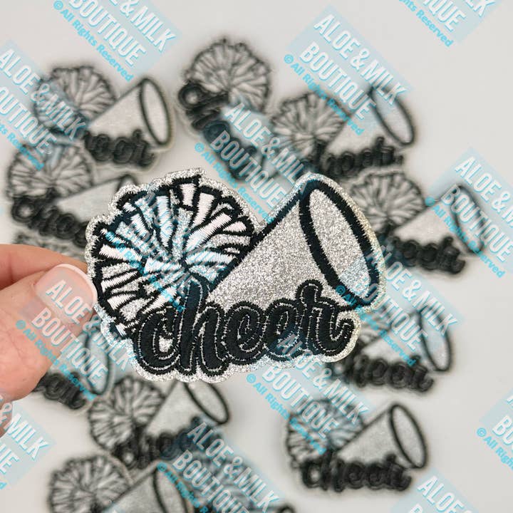 Aloe and Milk Boutique - Wholesale Patch - Cheer glitter patch, cheer game day patch, cheer competition8