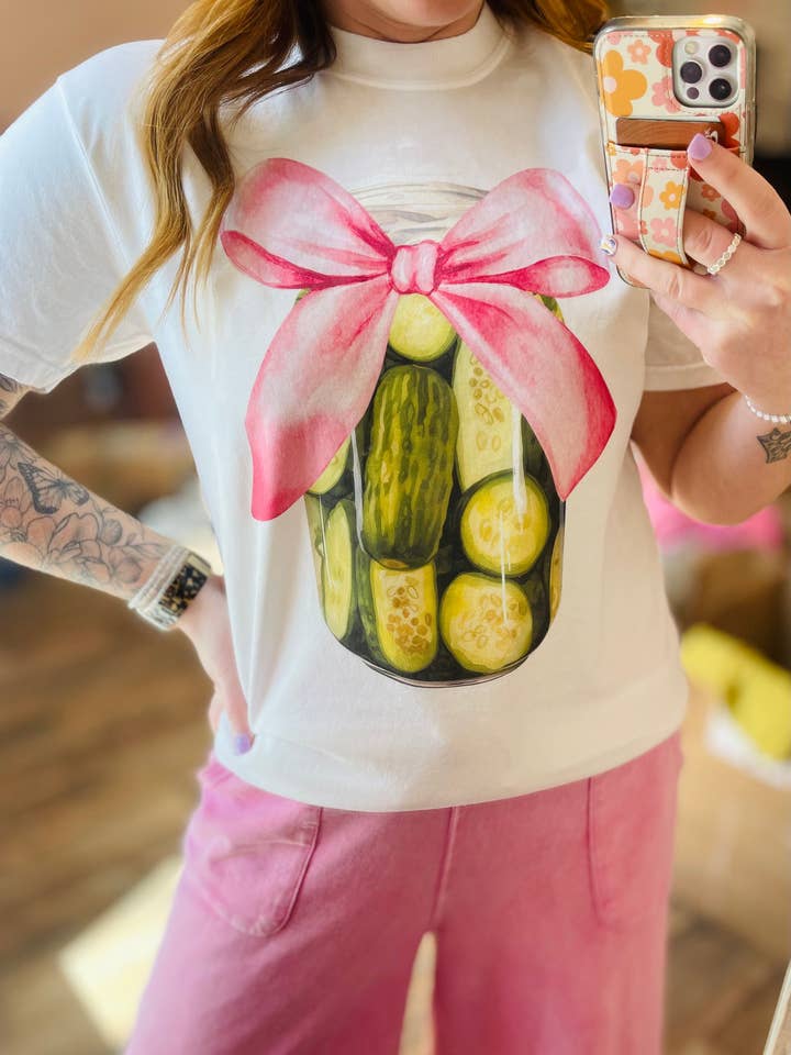 Coquette Pickle Jar Wholesale Tee for wholesale by Wills Creek Designs