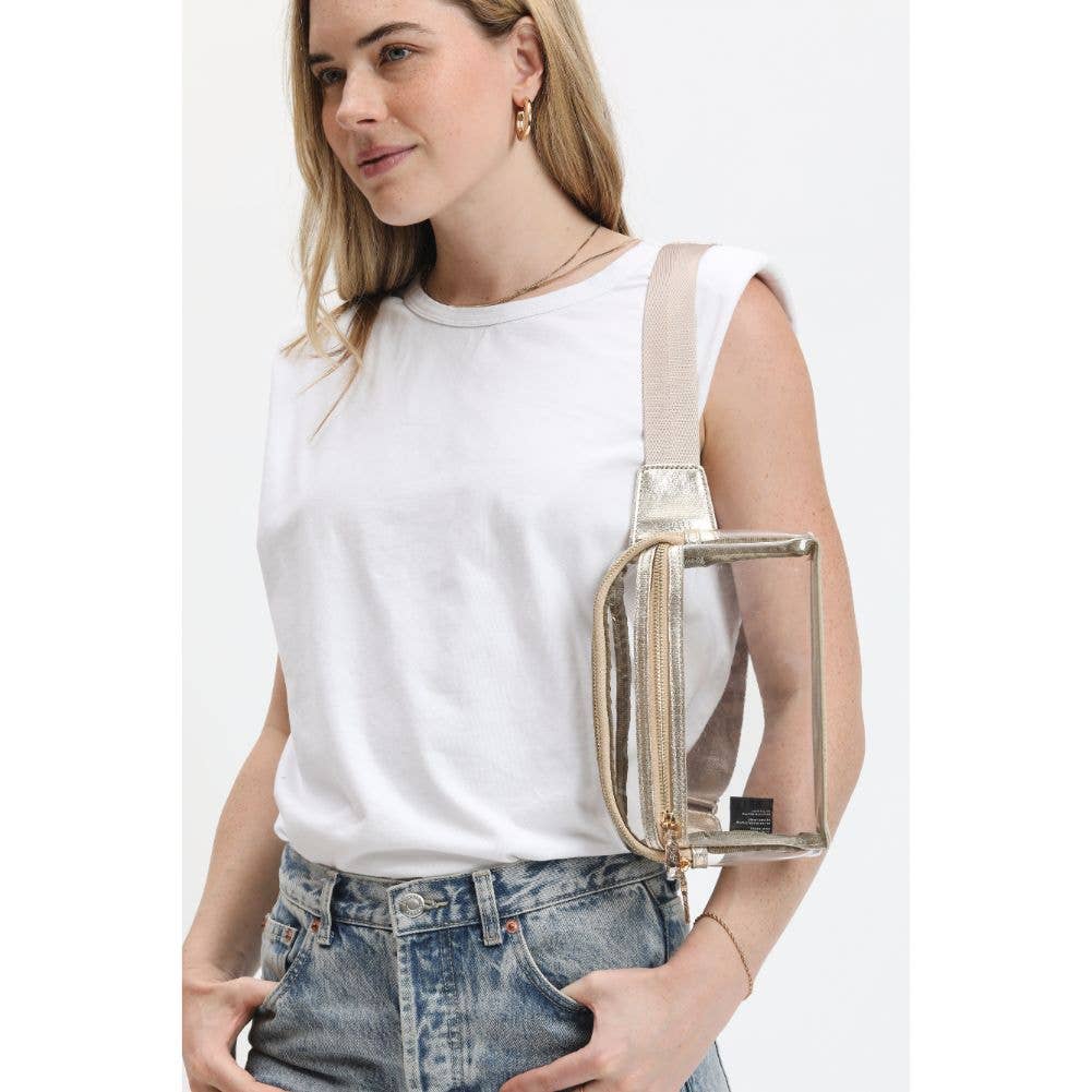 Urban Expressions – wholesale Midjeväska - Dam – Air Clear transparent midjeväska med två dragkedjefack26