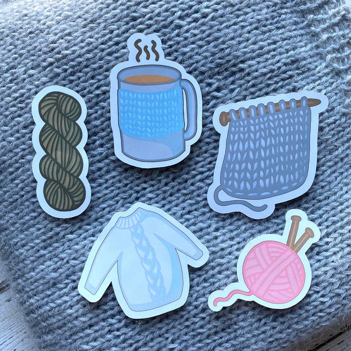 Pack Autocolante de Tricot por atacado de LaRynn Sticker Co.