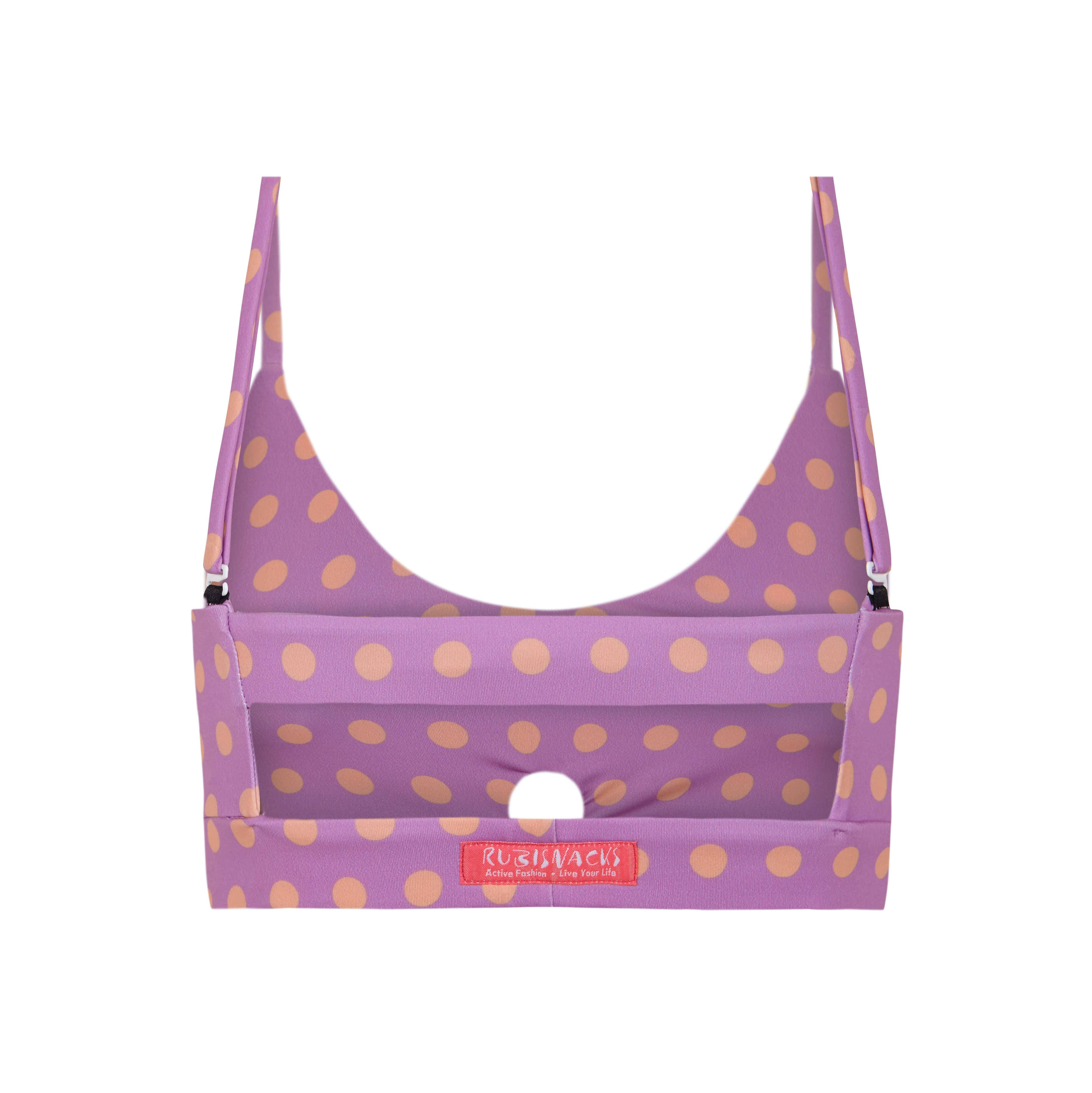 Rubisnacks Barcelona – Sutiã desportivo - Mulher por atacado – Sutiã Desportivo Sevilla Rosa de Bolinhas Artemis4