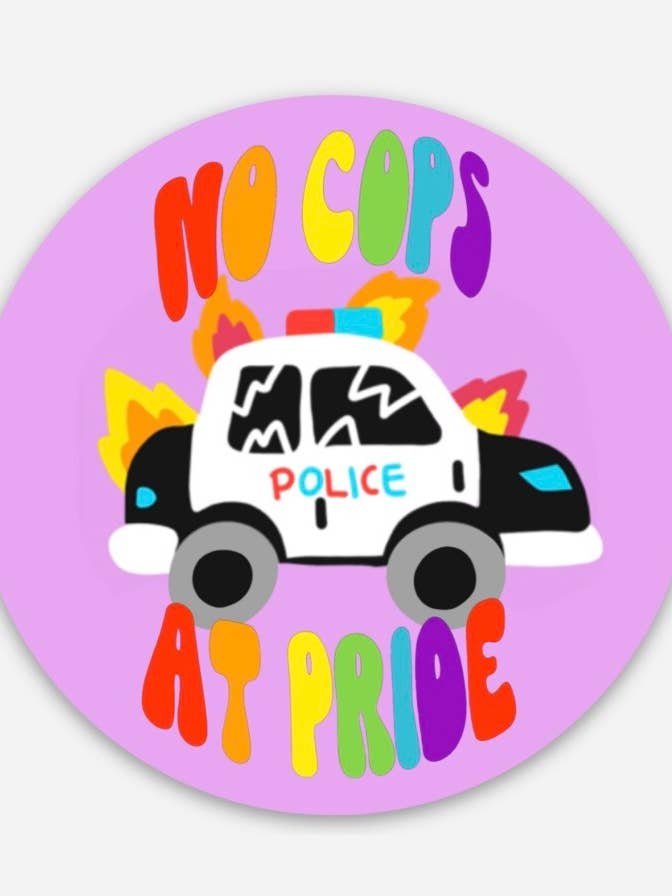 Geen agenten pride sticker voor wholesale door Liminal Moon Art Club