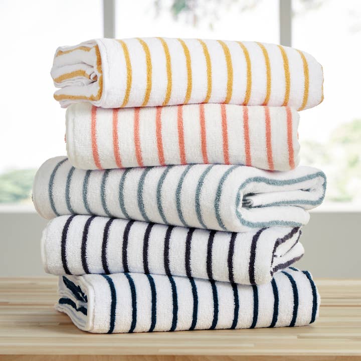 ienjoy Home - Wholesale Beach Towel - Cabana Stripe Beach Pool Towel 4pk - 100% Ring Spun Cotton9